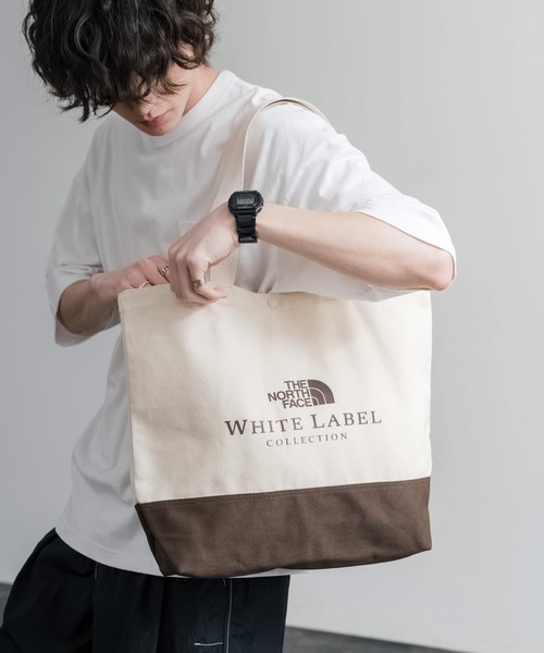 THE NORTH FACE(ザノースフェイス)の「日本未展開モデル THE NORTH FACE ザ・ノースフェイス WHITE LABEL ホワイトレーベル BLOCK CANVAS BAG バイカラーキャンバストートバッグ(トートバッグ・メンズ・クリーム/ダークブルー/ブラック・FREE)」の10枚目の写真