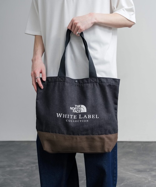 THE NORTH FACE(ザノースフェイス)の「日本未展開モデル THE NORTH FACE ザ・ノースフェイス WHITE LABEL ホワイトレーベル BLOCK CANVAS BAG バイカラーキャンバストートバッグ(トートバッグ・メンズ・クリーム/ダークブルー/ブラック・FREE)」の16枚目の写真