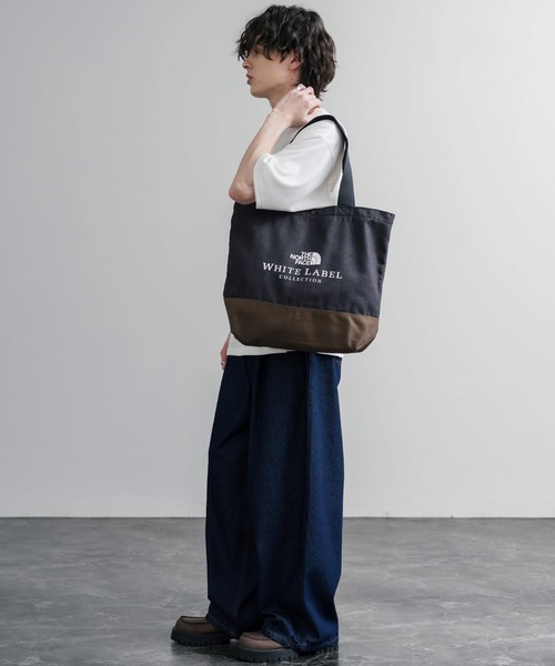 THE NORTH FACE(ザノースフェイス)の「日本未展開モデル THE NORTH FACE ザ・ノースフェイス WHITE LABEL ホワイトレーベル BLOCK CANVAS BAG バイカラーキャンバストートバッグ(トートバッグ・メンズ・クリーム/ダークブルー/ブラック・FREE)」の18枚目の写真