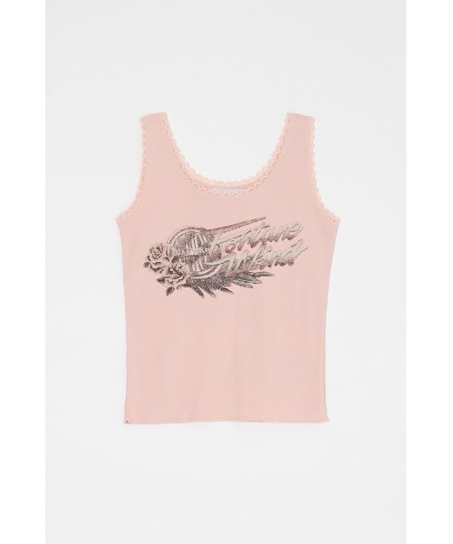 MOUSSY(マウジー)の「LACE TRIM タンクトップ(タンクトップ・レディース・ライトブラック/ライトピンク/ブラウン・FREE)」の17枚目の写真