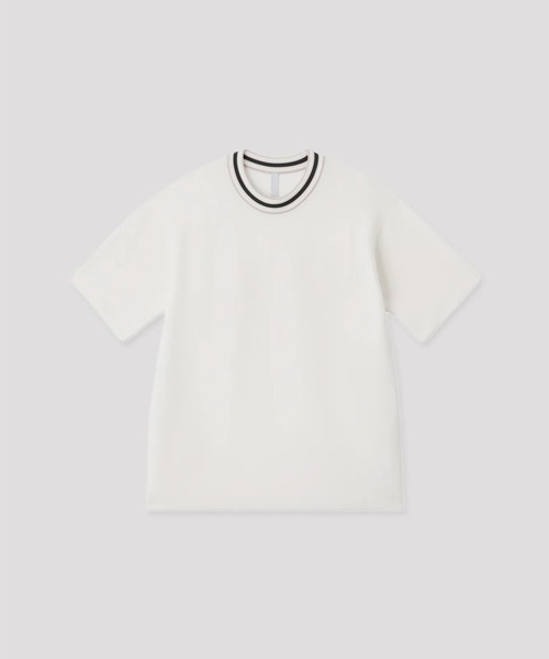 CFCL(シーエフシーエル)の「【CFCL】BS GARTER SHORT SLEEVE TEE SHIRT(Tシャツ/カットソー・メンズ・ネイビー/ホワイト・FREE)」の2枚目の写真
