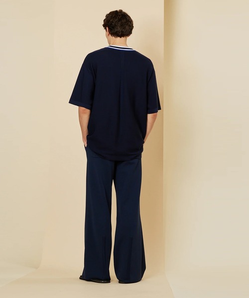 CFCL(シーエフシーエル)の「【CFCL】BS GARTER SHORT SLEEVE TEE SHIRT(Tシャツ/カットソー・メンズ・ネイビー/ホワイト・FREE)」の6枚目の写真