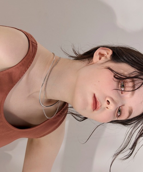 Phoebe(フィービィー)の「<2点セット>【金属アレルギー対応】2setレイヤードチョーカーロープネックレス(チョーカー・レディース・シルバー/イエローゴールド・FREE)」の18枚目の写真