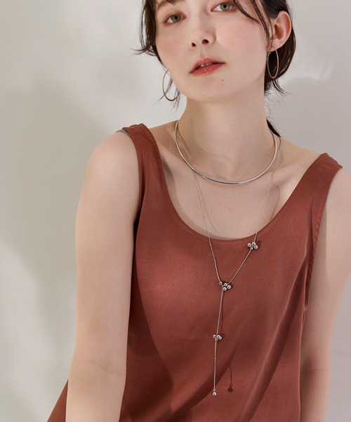 Phoebe(フィービィー)の「<2点セット>【金属アレルギー対応】2setレイヤードチョーカーロープネックレス(チョーカー・レディース・シルバー/イエローゴールド・FREE)」の19枚目の写真