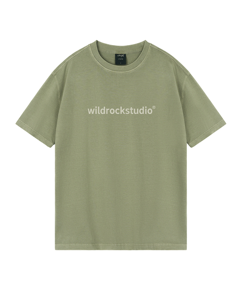 WILDROCK(ワイルドロック)の「スタンダードロゴピグメントオーバーサイズ半袖Tシャツ(クロップ付き)(Tシャツ/カットソー・レディース・チャコール/ホワイト/ブルー/ブラック/カーキ/ライトパープル/ベビーピンク/ライトグレー・X-SMALL/FREE/SMALL/LARGE/MEDIUM)」の5枚目の写真