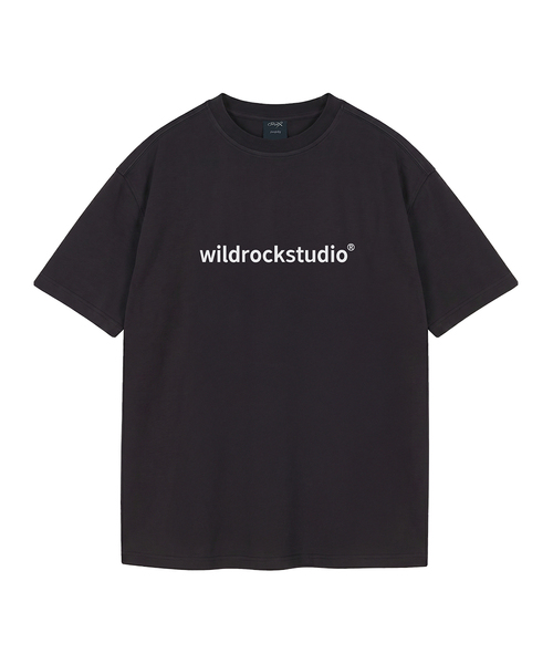WILDROCK(ワイルドロック)の「スタンダードロゴピグメントオーバーサイズ半袖Tシャツ(クロップ付き)(Tシャツ/カットソー・レディース・チャコール/ホワイト/ブルー/ブラック/カーキ/ライトパープル/ベビーピンク/ライトグレー・X-SMALL/FREE/SMALL/LARGE/MEDIUM)」の1枚目の写真