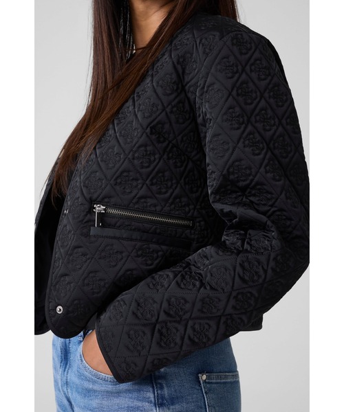 EDITH Logo Quilted Jacket ジャケット | GUESS(ゲス) JAPAN 公式