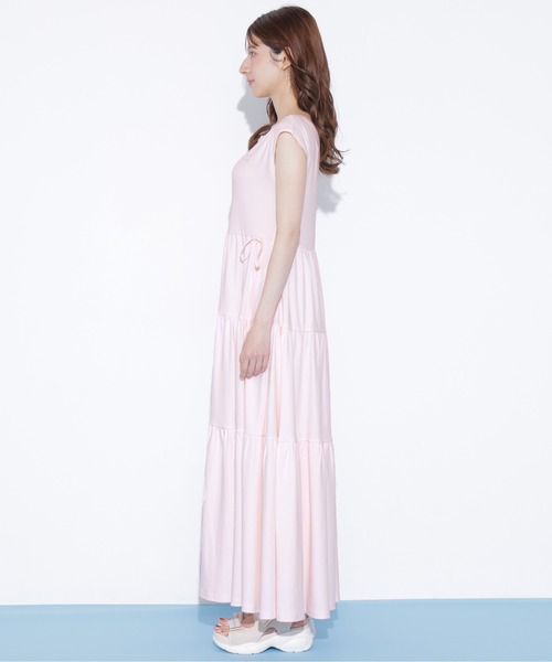 JILL by JILL STUART(ジルバイジルスチュアート)の「カットソーティアードワンピース(ワンピース・レディース・ミント/ブラック/ホワイト/ピンク・FREE)」の22枚目の写真