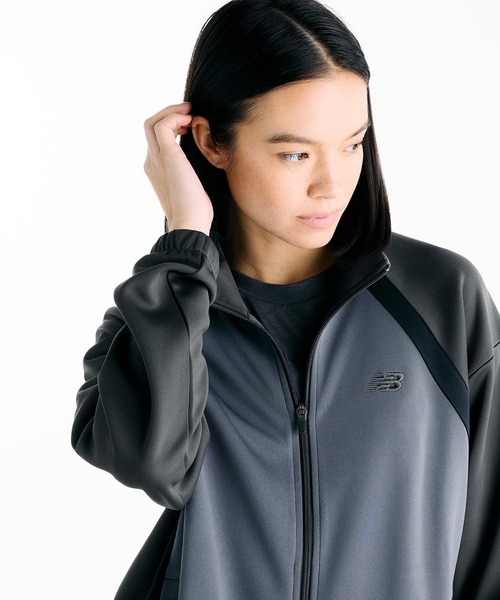 NEW BALANCE(ニューバランス)の「ニットトラックジャケット(ブルゾン・レディース・ライトグレー/アイボリー/ブルーグレー・X-LARGE/LARGE/MEDIUM/SMALL)」の17枚目の写真