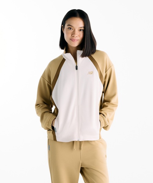 NEW BALANCE(ニューバランス)の「ニットトラックジャケット(ブルゾン・レディース・ライトグレー/アイボリー/ブルーグレー・X-LARGE/LARGE/MEDIUM/SMALL)」の7枚目の写真