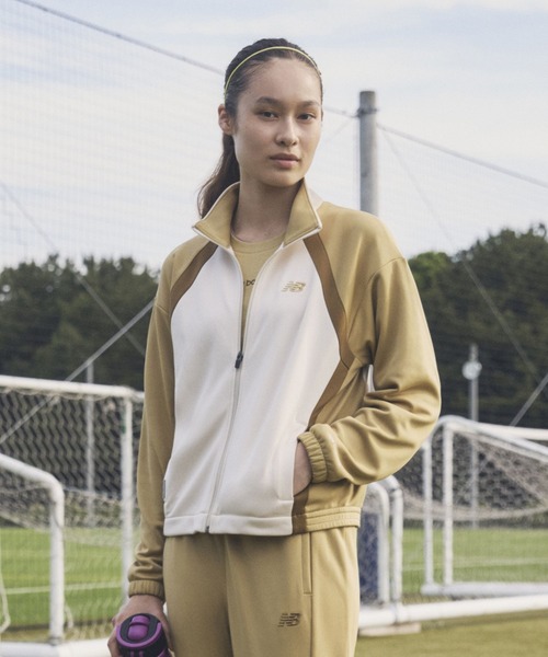 NEW BALANCE(ニューバランス)の「ニットトラックジャケット(ブルゾン・レディース・ライトグレー/アイボリー/ブルーグレー・X-LARGE/LARGE/MEDIUM/SMALL)」の4枚目の写真