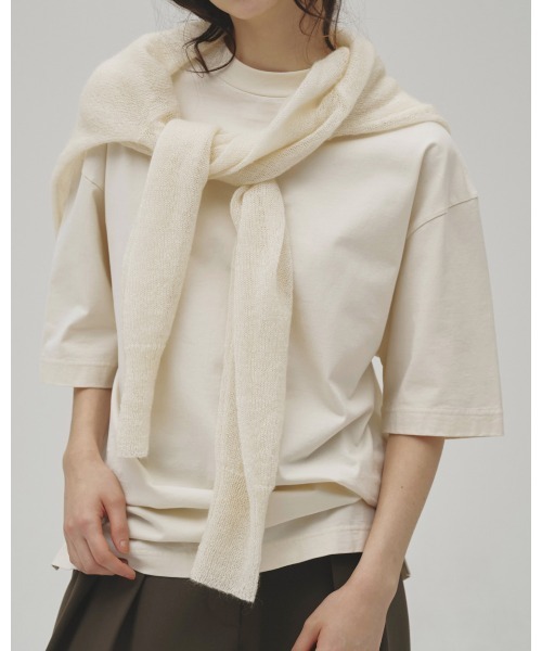 TODAYFUL(トゥデイフル)の「Boyfriend Halfsleeve T-shirt(Tシャツ/カットソー・レディース・スミクロ/キナリ・FREE)」の7枚目の写真