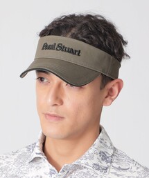 Paul Stuart（ポールスチュアート）の「【GOLF Unisex】PSロゴサンバイザー（サンバイザー）」