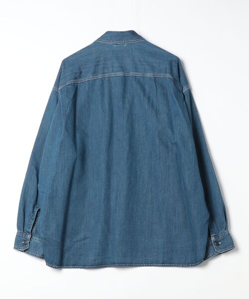 In・stru(men-tal).(インストルメンタル)の「Cotton Tencel Denim Long-sleeve Shirt(シャツ/ブラウス・メンズ・ブラック/インディゴブルー・46/44)」の9枚目の写真