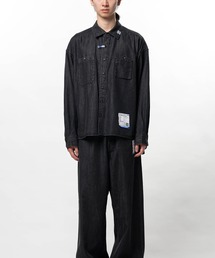 Cotton Tencel Denim Long-sleeve Shirt