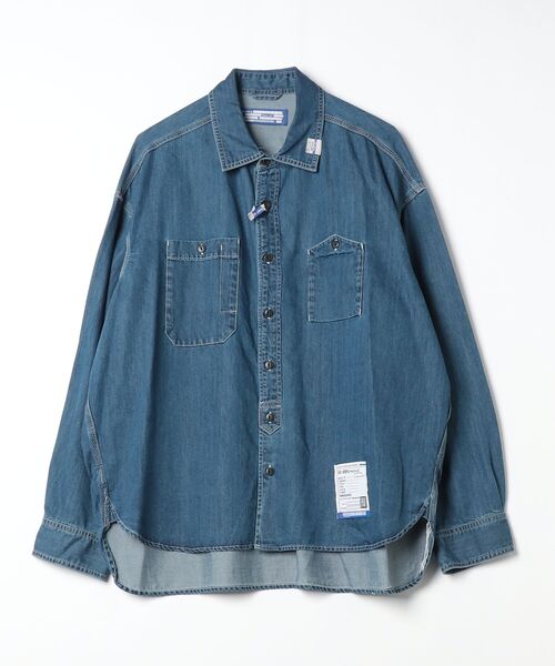 In・stru(men-tal).(インストルメンタル)の「Cotton Tencel Denim Long-sleeve Shirt(シャツ/ブラウス・メンズ・ブラック/インディゴブルー・46/44)」の10枚目の写真