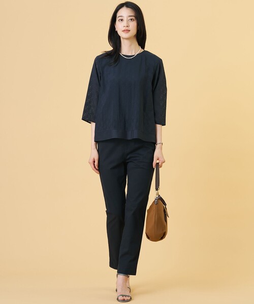 J.PRESS Ladies(J.プレス レディス)の「20チノストレッチ テーパード パンツ(チノパンツ・レディース・ネイビー系/ベージュ系/カーキ系・XXS/XS/S)」の14枚目の写真
