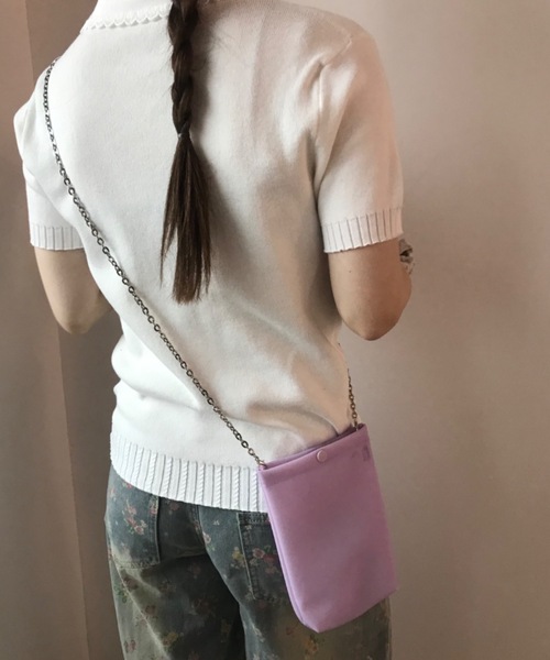 Birthday room(バースデイルーム)の「ジェリーチェーンショルダーBAG/Jelly chain shoulder bag(ショルダーバッグ・レディース・パープル/ホワイト/ピンク/ミント・FREE)」の15枚目の写真