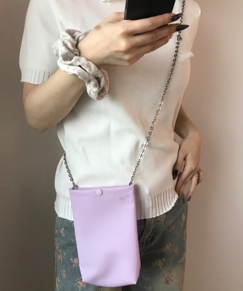 Birthday room(バースデイルーム)の「ジェリーチェーンショルダーBAG/Jelly chain shoulder bag(ショルダーバッグ・レディース・パープル/ホワイト/ピンク/ミント・FREE)」の16枚目の写真