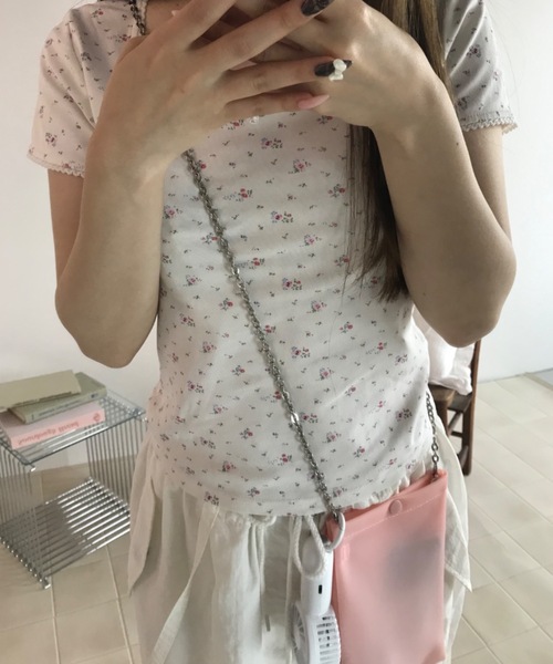 Birthday room(バースデイルーム)の「ジェリーチェーンショルダーBAG/Jelly chain shoulder bag(ショルダーバッグ・レディース・パープル/ホワイト/ピンク/ミント・FREE)」の18枚目の写真