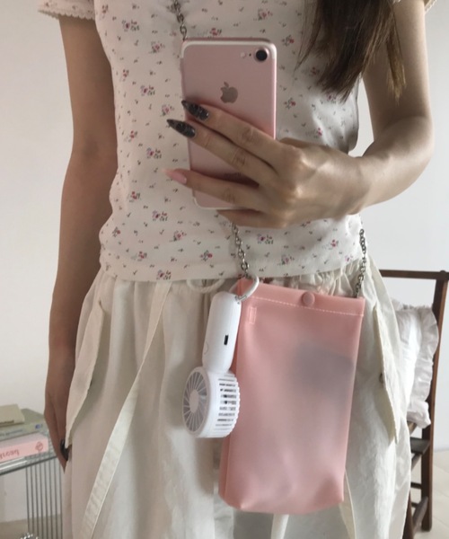 Birthday room(バースデイルーム)の「ジェリーチェーンショルダーBAG/Jelly chain shoulder bag(ショルダーバッグ・レディース・パープル/ホワイト/ピンク/ミント・FREE)」の19枚目の写真