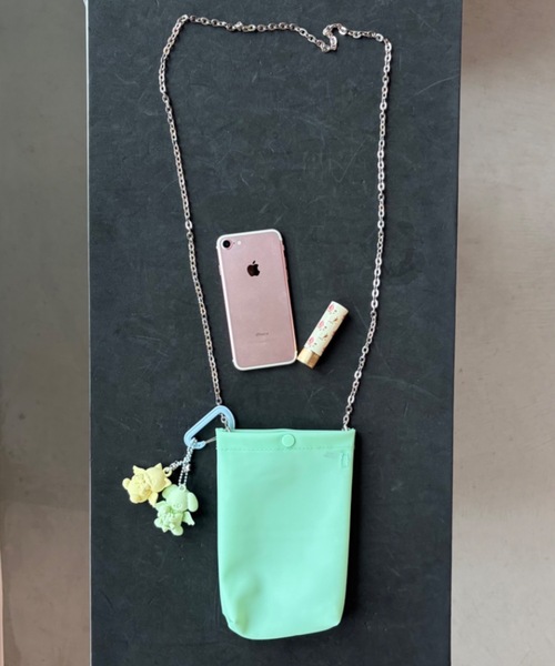 Birthday room(バースデイルーム)の「ジェリーチェーンショルダーBAG/Jelly chain shoulder bag(ショルダーバッグ・レディース・パープル/ホワイト/ピンク/ミント・FREE)」の9枚目の写真