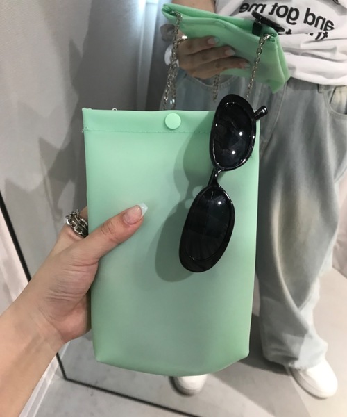 Birthday room(バースデイルーム)の「ジェリーチェーンショルダーBAG/Jelly chain shoulder bag(ショルダーバッグ・レディース・パープル/ホワイト/ピンク/ミント・FREE)」の10枚目の写真