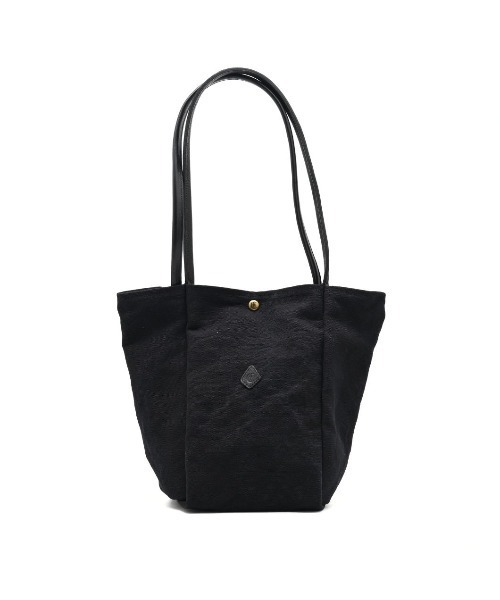CLEDRAN（クレドラン）の「【コットンジュート ハンドル肩掛け可能】CL4013 HASA TWO SIDES TOTE M（トートバッグ・レディース・ベージュ/チョコ/ブラック・FREE）」の2枚目の写真