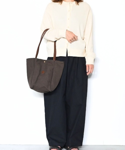 CLEDRAN（クレドラン）の「【コットンジュート ハンドル肩掛け可能】CL4013 HASA TWO SIDES TOTE M（トートバッグ・レディース・ベージュ/チョコ/ブラック・FREE）」の11枚目の写真