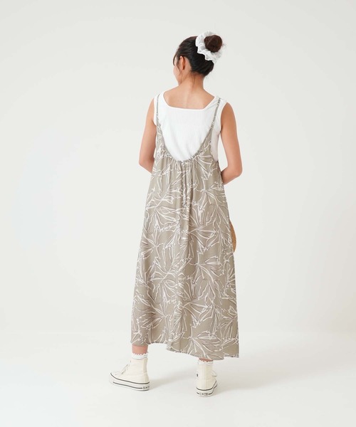 HEART MARKET(ハートマーケット)の「ボタニカルキャミワンピース(ワンピース・レディース・カーキ系/グリーン系/ブラック系・FREE)」の7枚目の写真