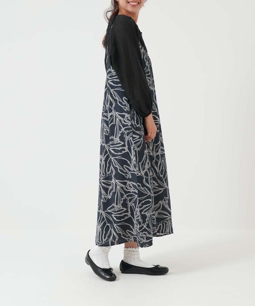 HEART MARKET(ハートマーケット)の「ボタニカルキャミワンピース(ワンピース・レディース・カーキ系/グリーン系/ブラック系・FREE)」の9枚目の写真