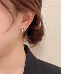 【456874】ウィーブピアス/ペア(RO)