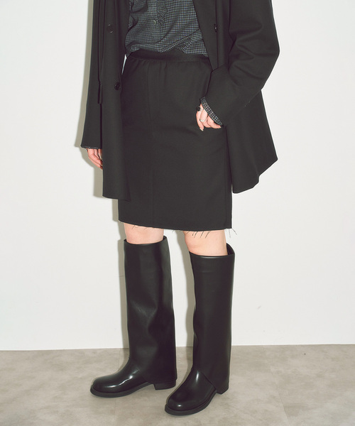 CITYSHOP(シティーショップ)の「SHORT TIGHT スカート(スカート・レディース・ブラウン/ブラック・36/38)」の1枚目の写真