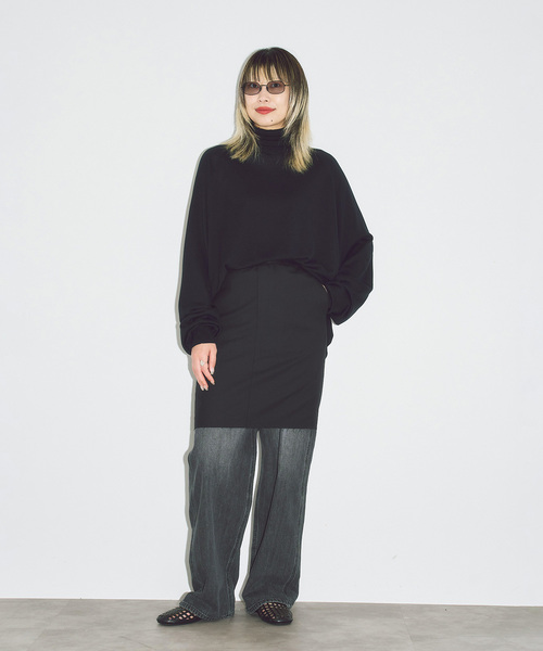 CITYSHOP(シティーショップ)の「SHORT TIGHT スカート(スカート・レディース・ブラウン/ブラック・36/38)」の5枚目の写真