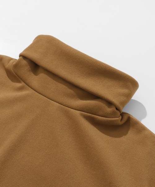 KRIFF MAYER Lady's Collection（クリフメイヤーレディースコレクション）の「もちのび -TOUGH & WARM-ハイネックロンT（Tシャツ/カットソー・レディース・ナチュラル/グレー/ブルー/キャメル/カラフル/チャコール・LARGE/MEDIUM）」の21枚目の写真