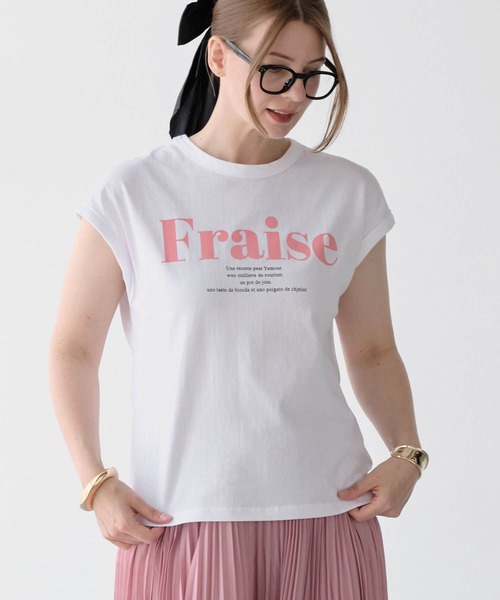 ZAKKA-BOX(ザッカボックス)の「FraiseロゴTシャツ(Tシャツ/カットソー・レディース・カーキ/ホワイト/ブラック・FREE)」の21枚目の写真
