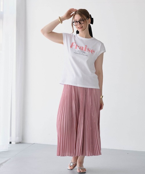ZAKKA-BOX(ザッカボックス)の「FraiseロゴTシャツ(Tシャツ/カットソー・レディース・カーキ/ホワイト/ブラック・FREE)」の22枚目の写真