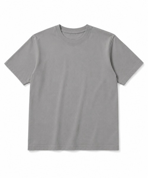 FreeZone(フリーゾーン)の「コットン100% ベーシッククルーネック半袖Tシャツ(Tシャツ/カットソー・レディース・ブラック/グレー/グリーン/ホワイト・F)」の7枚目の写真