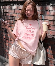 ハート&英字プリント tシャツ