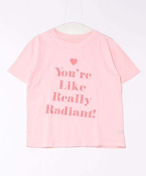 ViViDAY(ビビデー)の「ハート&英字プリント tシャツ(Tシャツ/カットソー・レディース・ピンク・M)」の2枚目の写真