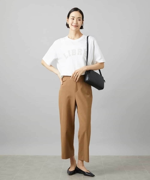 MICHEL KLEIN(ミッシェル・クラン)の「ボクシ―ロゴTシャツ(Tシャツ/カットソー・レディース・チャコールグレー/ホワイト/ライトグレー・38)」の15枚目の写真