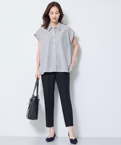 Reflect(リフレクト)の「【私のパンツ/マシンウォッシャブル】ベーシックテーパードパンツ(その他パンツ・レディース・ナチュラル/ブラック/ブラック系3・15 /09/11/05/07/17/13)」の9枚目の写真