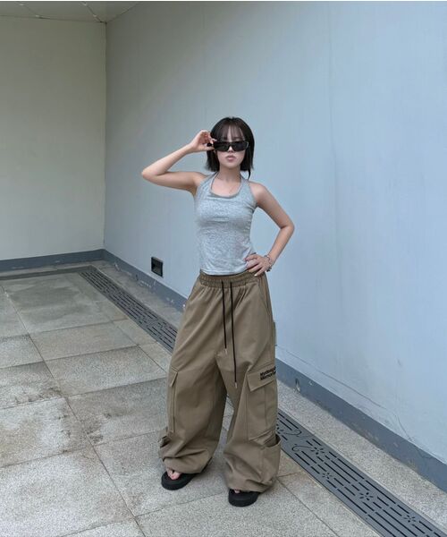 AWESOME STUDIO(オーサムスタジオ)の「エッセンセル ホルタートップ グレー(Tシャツ/カットソー・レディース・グレー・FREE)」の13枚目の写真