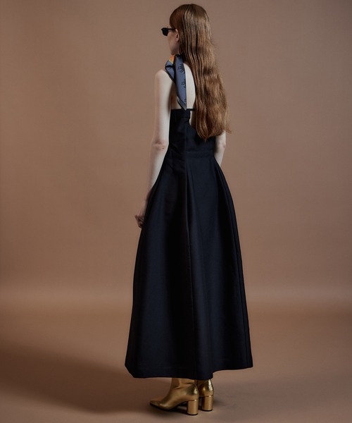 MAISON SPECIAL(メゾンスペシャル)の「Tulip Silhouette Camisole Dress/チューリップシルエットキャミワンピース(ワンピース・レディース・グレー/ブラック・36/38)」の8枚目の写真