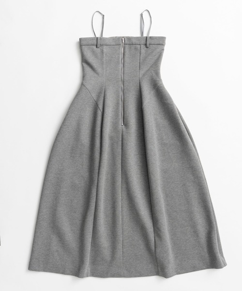 MAISON SPECIAL(メゾンスペシャル)の「Tulip Silhouette Camisole Dress/チューリップシルエットキャミワンピース(ワンピース・レディース・グレー/ブラック・36/38)」の15枚目の写真