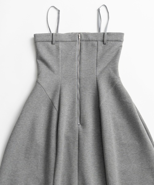 MAISON SPECIAL(メゾンスペシャル)の「Tulip Silhouette Camisole Dress/チューリップシルエットキャミワンピース(ワンピース・レディース・グレー/ブラック・36/38)」の16枚目の写真