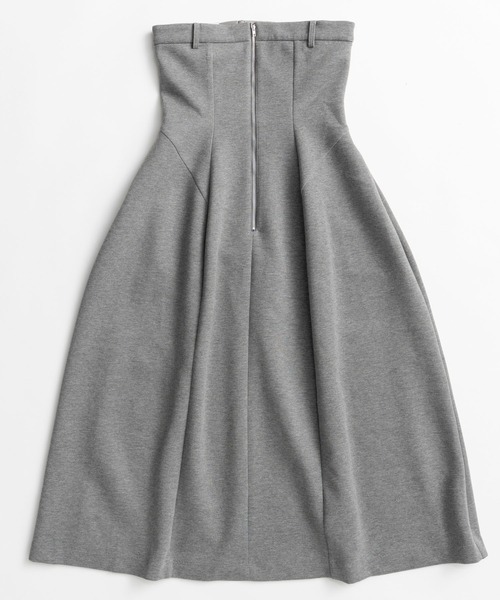 MAISON SPECIAL(メゾンスペシャル)の「Tulip Silhouette Camisole Dress/チューリップシルエットキャミワンピース(ワンピース・レディース・グレー/ブラック・36/38)」の18枚目の写真