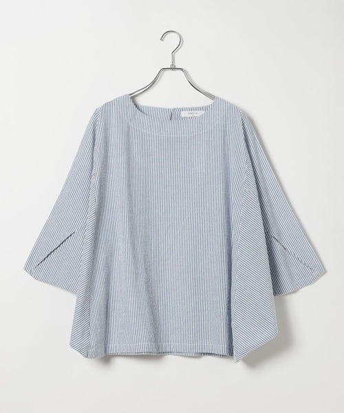 GOOD PRICE】サッカーストライプドルマンブラウス（シャツ/ブラウス