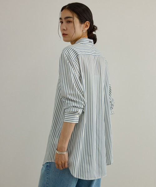 AMERICANA（アメリカーナ）の「【Americana（アメリカーナ） for SALON】ストライプシャツ（シャツ/ブラウス・レディース・ベージュ系その他2/ブルー系その他4・FREE）」の12枚目の写真