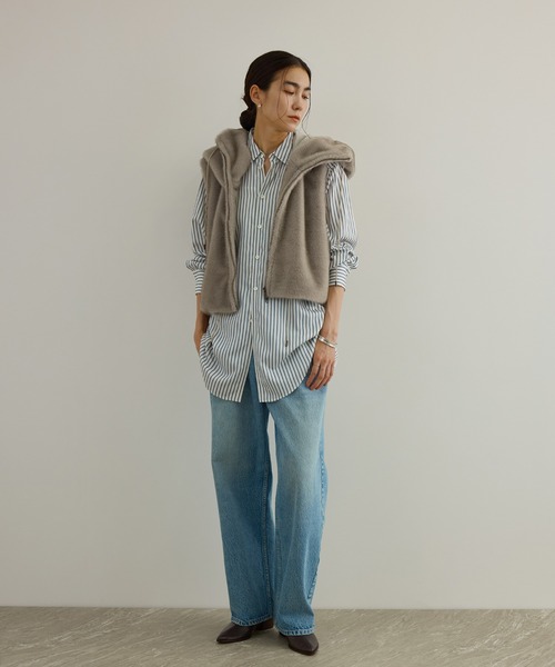 AMERICANA（アメリカーナ）の「【Americana（アメリカーナ） for SALON】ストライプシャツ（シャツ/ブラウス・レディース・ベージュ系その他2/ブルー系その他4・FREE）」の17枚目の写真